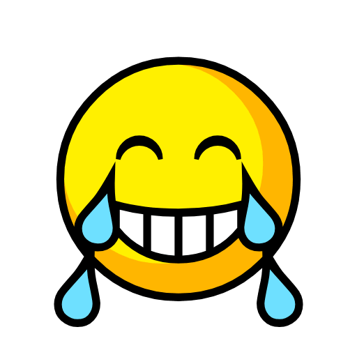 Upload pics Tears of joy emoticon from Catrinity computer font without a background in png