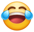 Copy image Laughing Crying emoji-smiley by Huawei  оn a transparent background in PNG