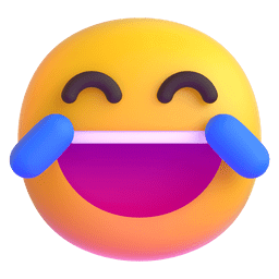 Download pics Tears of joy emoji-emoticon by Microsoft Teams for PC and Android without a background in PNG