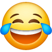 Copy a figure Laughing Crying emoticon on Samsung phones and tablets on a clean background in PNG
