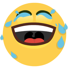 Upload a pic Laughing Tears symbol of emotion by the Skype no background in png