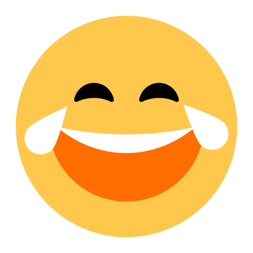 Copy a picture Laughter with tears emotion by Toss Face 토스페이스 on a translucent background in PNG