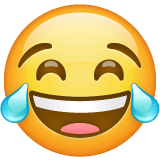 Save a figure LOL emoji-smiley by WhatsApp for Android and PC without a background in PNG