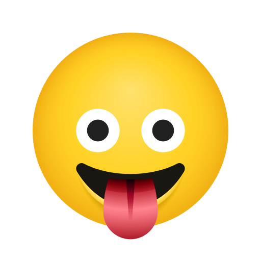 Upload photos Teasing Face symbol of emotion by Icons8 on a colorless background in PNG