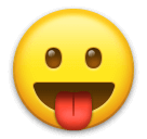 Download a picture Cheeky Face emoji by LG without a background in PNG