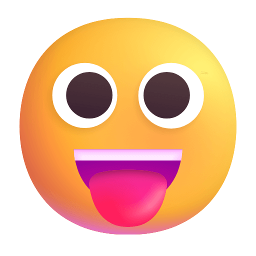 Save a pic Teasing Face symbol of the Microsoft set on a clean background in png