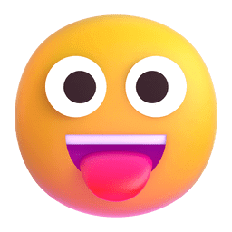 Copy photos Tongue-Out emoji-emoticon by Microsoft Teams for PC and Android on a colorless background in png