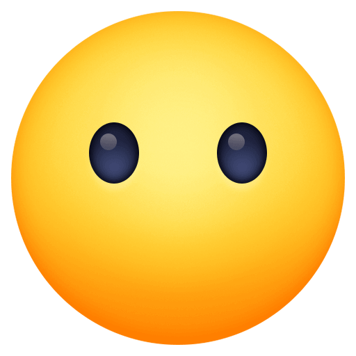 Upload image Mouthless emoticon by Facebook on a colorless background in PNG