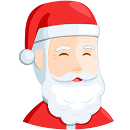 Download figures Light-skinned Saint Nicholas symbol by Facebook's Messenger platform on a colorless background in PNG