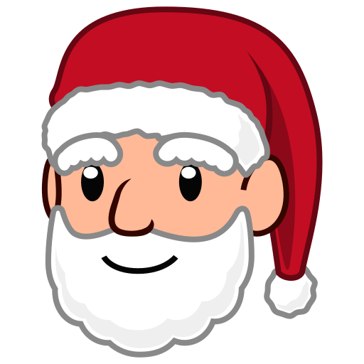 Save a figure Light-medium-skinned Santa Claus emoji-emoticon by Emojidex without a background in PNG