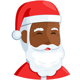 Copy figures Medium-dark-skinned Sinterklaas symbol of emotion by Facebook's Messenger platform without a background in png