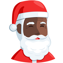 Download image Dark-skinned Sinterklaas symbol by Facebook's Messenger platform on a translucent background in PNG