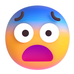 Скачать графику эмоции Тревога с открытым ртом от Microsoft и Андроида на прозрачном фоне в PNG