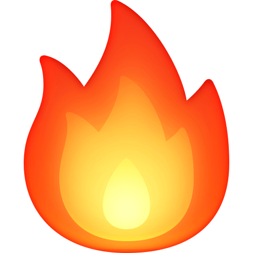 Download a pic Burning emoticon by Facebook on a translucent background in png