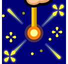 Save pics Explosion emoji-emoticon by Japanese mobile phone without a background in PNG