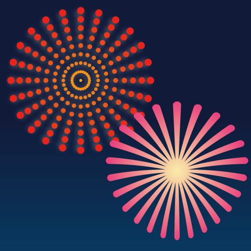 Copy a photo Fireworks symbol by Emojidex оn a transparent background in PNG