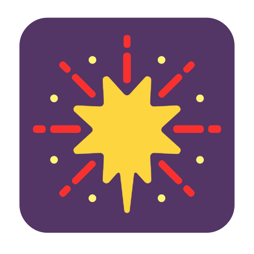 Upload a picture Explosion emoji by Microsoft 11 оn a transparent background in png