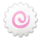 Скачать графику смайлика Рыбный торт с завихрением от LG на прозрачном фоне в пнг