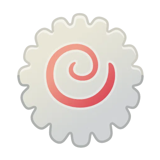 Загрузить снимок лица-символа Рыбный торт с завитком на iOS Телеграмме на бесцветном фоне в webp