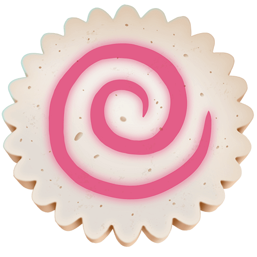 Копировать снимок эмотика Рыбный Торт Рулет от Твиттера на бесцветном фоне в PNG