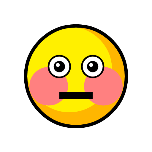 Загрузить фигуру смайла Краска стыда от декоративного компьютерного шрифта Catrinity на просвечивающем фоне в png