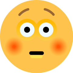 Скопировать фото иконки настроения Пылающее лицо от Скайпа на чистом фоне в PNG