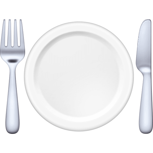 Закачать фотку смайла Ужин от Фейсбук без фона в png