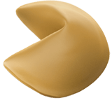 Скопировать изображение иконки настроения Печенье-предсказание от Apple iOS на бесцветном фоне в PNG