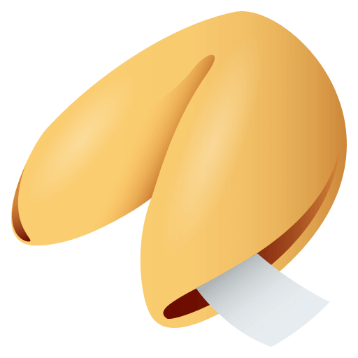 Сохранить фотки картинки-смайла Печенье-предсказание от JoyPixels без фона в пнг