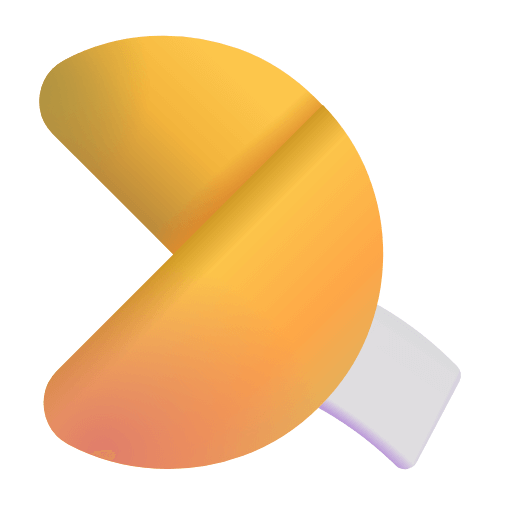 Скачать картинку смайлика Печенье с предсказаниями от Microsoft на прозрачном фоне в ПНГ