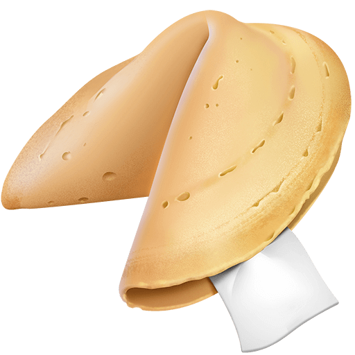 Скопировать фигуру эмотика Печенье-предсказание от Твиттера без фона в PNG