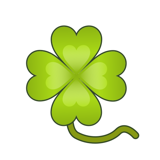 Сохранить фото Четырехлистник на прозрачном фоне от Emojidex в png