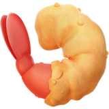 Copy a picture Fried Shrimp emoticon from Apple iOS without a background in png