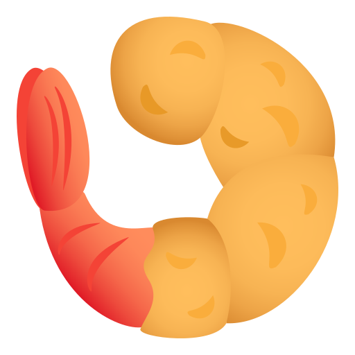 Save photos Shrimp emoji-smiley by JoyPixels on a colorless background in png