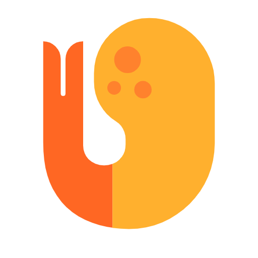 Copy photos Shrimp emoticon by Microsoft 11 on a colorless background in png