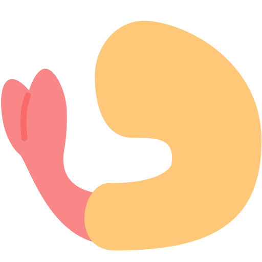 Save a figure Fried Shrimp emoji-smiley by Firefox OS without a background in PNG