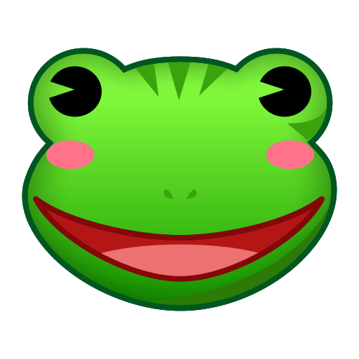 Скопировать фотки смайла Лягушонок от Emojidex на чистом фоне в png