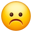 Copy pictures Frowning Face emoji-emoticon on Samsung phones and tablets оn a transparent background in PNG