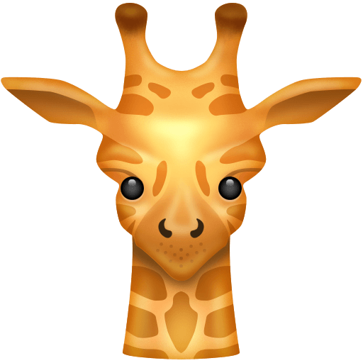 Закачать картинки символа настроения Жирафик от Emojipedia без фона в PNG