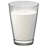 How smiley-emoji ๐ฅ looks by default on iPhones, iPads, MacBooks, Telegram messenger Download pictures Glass of Milk symbol of emotion from Apple iOS no background in PNG