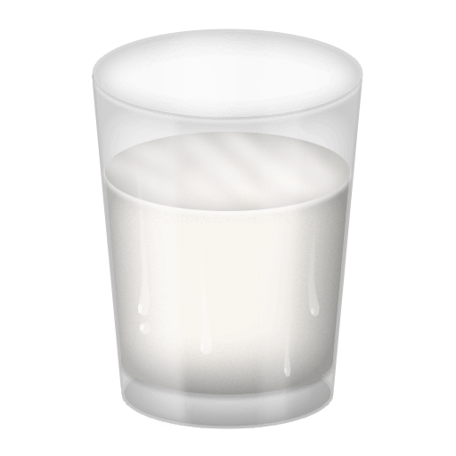 How emotion ๐ฅ in the original in Emojipedia for illustrative purposes Upload a drawing Glass of Milk emoticon by Emojipedia without a background in PNG