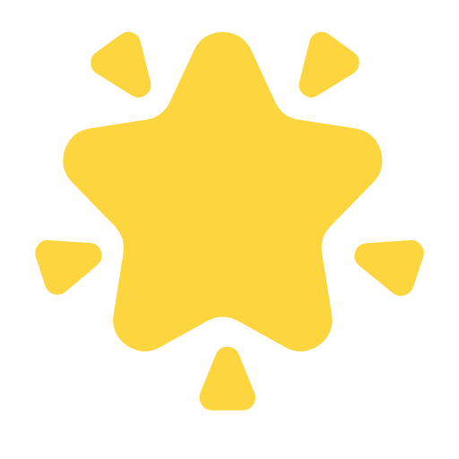 Save figures Shining Star smiley by Microsoft 11 no background in png