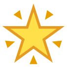 Save pictures Shining Star emoji by HTC on a clean background in png