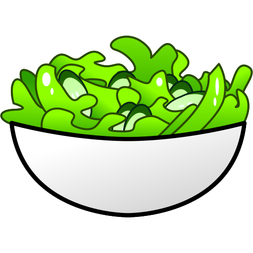 Copy image Vegetable salad emotion by Emojidex on a clean background in png