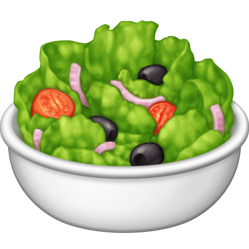 Save a drawing Green Salad emoji-emoticon by Facebook on a clean background in PNG