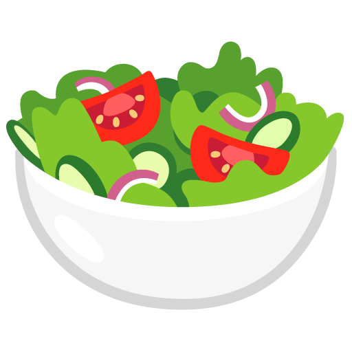 Upload pictures Vegetable salad emoji created by Google no background in png