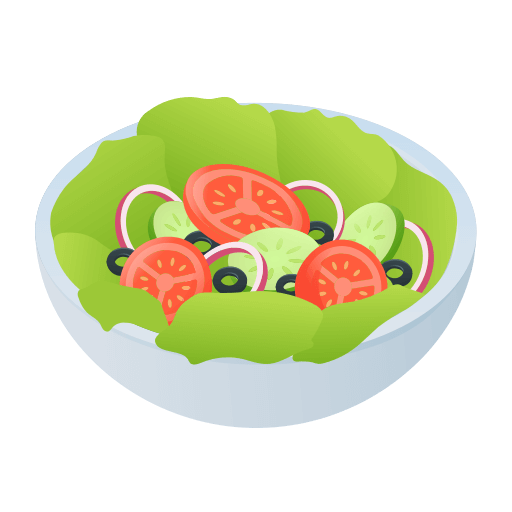 Download a picture Green Salad emoji by Icons8 without a background in PNG