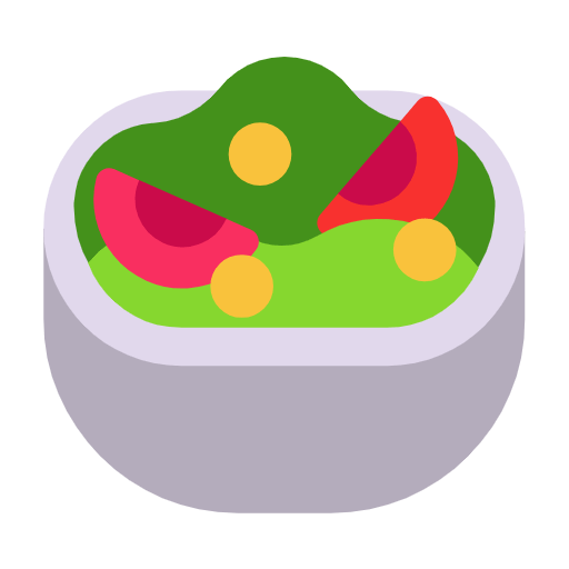 Save figures Vegetable salad smiley by Microsoft 11 on a clean background in png