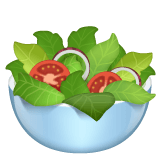 Download a pic Salad emoji by WhatsApp for Android and PC on a translucent background in PNG