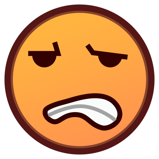 Download a photo Grimacing Face emoji by Emojidex no background in png